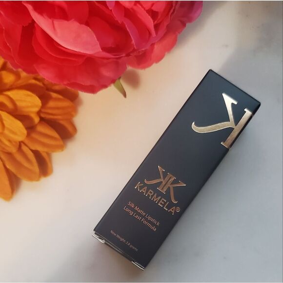 KARMELA cosmetics Matte Lipstick in Enchanted (Deep Burgundy Brown) - Picture 8 of 11